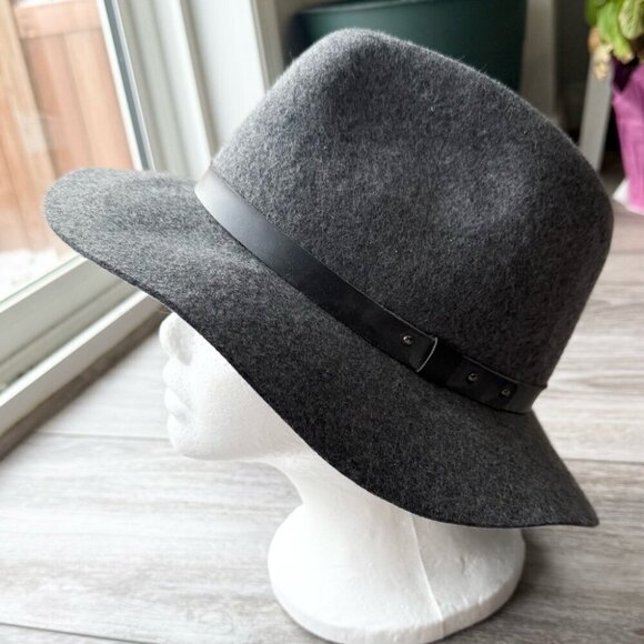 Kate Mee Pure Wool Grey Fedora Hat - Picture 2 of 12